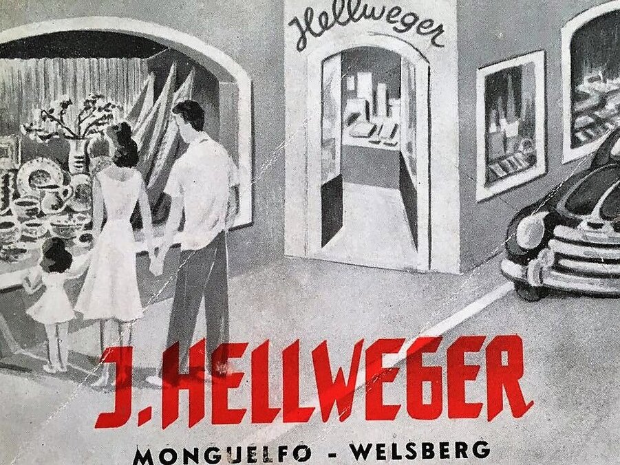 Werbefolder um 1954